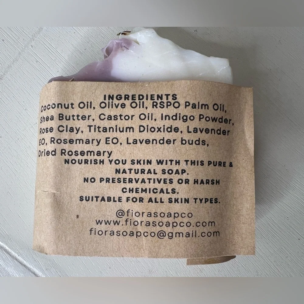 Brand New-Fiora Soap Co. Lavender Grove Homemade Soap